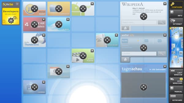 Интерфейс WeTab OS