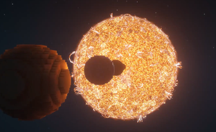 Blogger built a universe with a black hole and planets in Minecraft. Had to upgrade the computer to build it all