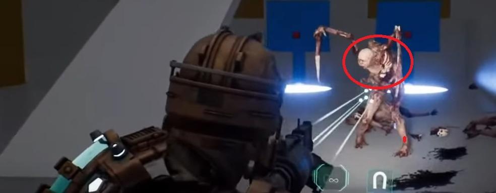 В ремейке Dead Space от некроморфов можно отрывать куски мяса и обнажать кости