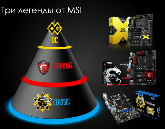 три легенды от msi
