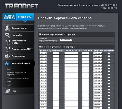 Настройка TrendNet TEW-818DRU Настройка TrendNet TEW-818DRU