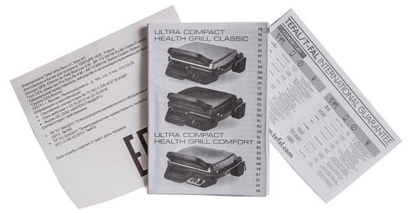 контактный электрогриль Tefal Ultra Compact Health Grill Comfort GC306012