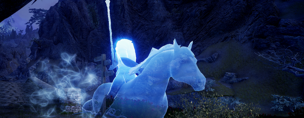 У безголового всадника в Skyrim есть голова, просто её постоянно взрывают перед встречей с игроком