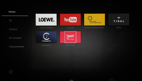 ЖК-телевизор Loewe One 40. Интерфейс ЖК-телевизор Loewe One 40. Интерфейс