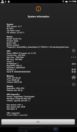 Скриншот Kindle Fire