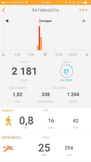 Скриншот приложения Withings Health Mate Скриншот приложения Misfit