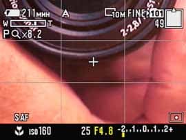 Sony Cyber-shot R1, меню