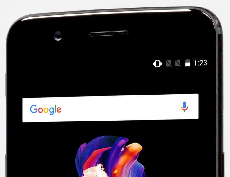 телефонный динамик, фронтальная камера OnePlus 5