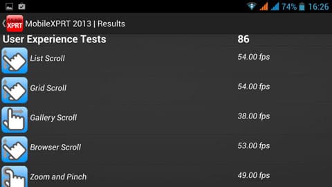 Обзор Iconbit Mercury XL. Скриншоты. MobileXPRT 2013 User Experience Tests